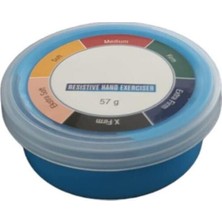 Mavi ve Mor Renklerde 57 gr Sert El Egzersiz Hamuru, Dayanıklı ve Kullanışlıdır.