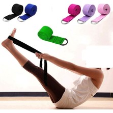 Mor 2'li Yoga ve Spor Kemeri, Esnek Kalça Bantları, 185 Cm, Konforlu Kullanım