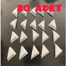 20 Adet Sineklik Köşe Mukavemet Takozu, Dayanıklı ve Pratik Montaj Parçası