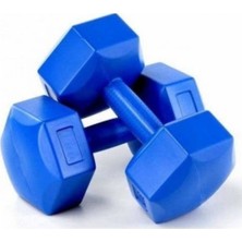 4 kg Plastik Dambıl Seti, 4 Adet, Toplam 8 Kg, Sağlam ve Hafif Fitness Aleti