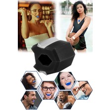 Siyah Çene Güçlendirme Egzersiz Topu, Çizgi Belirginleştirici, Unisex Aparat