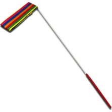 Renkli Cimnastik Kurdelesi Gösteri ve Oyun Için, Beyaz Seçenekli