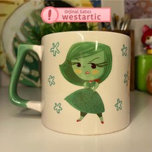 Yeşil Inside Out Disgust Kupa, Benzersiz ve Eğlenceli Tasarım ile Günlük Kullanıma Uygun