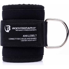 Siyah Ankle Belt Fitness Ayak Bilekliği, Dayanıklı ve Konforlu Spor Aksesuarı