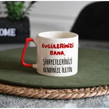 Mavi Tasarımlı 200 ml Türk Kahvesi ve Espresso Fincanı, Motivasyonlu Hediyelik