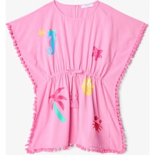 Penti Pembe Deniz Desenli Kız Çocuk Kaftan