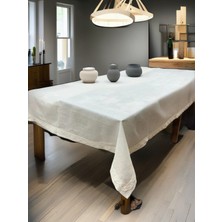 Azra Linen Kumaş Yemek Masa Örtüsü 160X220 cm 3 Renk Seçenekli