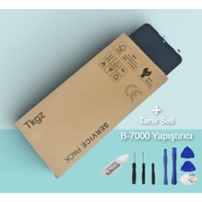 Tkgz - Samsung Galaxy A10S - SM-A107 Uyumlu LCD Ekran Dokunmatik Service - Pack + B-7000 + Montaj Seti