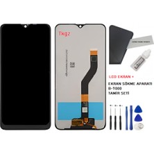 Tkgz - Samsung Galaxy A10S - SM-A107 Uyumlu LCD Ekran Dokunmatik Service - Pack + B-7000 + Montaj Seti