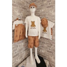Doninobabyy Erkek Çocuk Şapkalı Baskılı 3`lü Takım