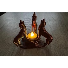 Bozkurt Gece Lambası Mumluk LED Mum Dahil (Plastik)