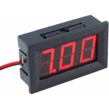 0.56 Inç Dijital Voltmetre, 0-30V, Kablolu, Panel Tip, Kırmızı Gösterge