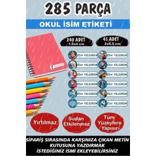 Kt Grup Okul Etiketi Kalem Defter Etiketi Özel Isimli Etiket Elsa-Anna Frozen 12 Figür 285 Adet