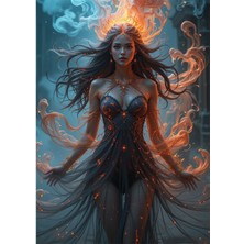 Bedeko Mistik Güzel Kadın Mdf Tablo