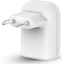 Belkin WCB008VF04-APL Boostcharge Pro 32W Usb-C Pd + Usb‑a Hızlı Şarj Adaptörü - Beyaz