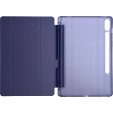 Newface Samsung Galaxy X510 Tab S9 Fe 11 Kılıf Kalemlikli Mars Tablet Kılıfı - Lacivert Glstd