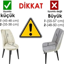 Likrali Kumaş Oval Sandalye Kılıfı ,sandalye Örtüsü Pitikare Desen (1 Adet)