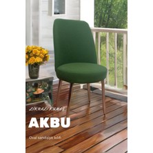 Likrali Kumaş Oval Sandalye Kılıfı ,sandalye Örtüsü Pitikare Desen (1 Adet)