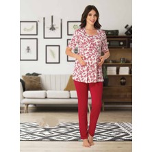 Dvina Effortt Lohusa Pijama Takımı Fuşya - 8012