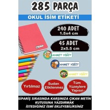 Kt Grup Okul Etiketi Kalem Defter Etiketi Özel Isimli Etiket Garfield 3 Figür 285 Parça