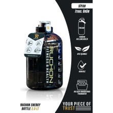 Ruchon Sporcu Matara - Motivasyon Yazılı Büyük Suluk - Tritan Malzeme Bpa Free - Fitness & Günlük Kullanım