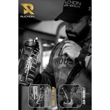 Ruchon Sporcu Matara - Motivasyon Yazılı Büyük Suluk - Tritan Malzeme Bpa Free - Fitness & Günlük Kullanım