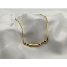 Köprücük Kemiği Kadın Kolye 316 Paslanmaz Çelik Gold Renk