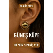 Jevelry Güneş Kıraliçe Kadın Gold Renk Küpe