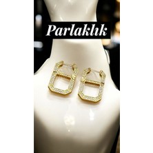 Jevelry Viktorya Model Kadın Gold Renk Küpe