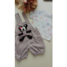 Kız Çocuk Kız Bebek Minnie Mouse Oyuncak Salopet Takım