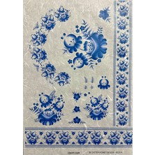 Lineart Pirinç Dekopaj Kağıdı Bleu6