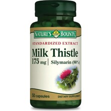 Nature's Bounty Milk Thistle 175  mg  50 Kapsül