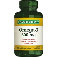 Nature's Bounty Omega-3 600  mg  30 Softgel