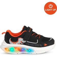 Buckhead 3043 Rex Işıklı-Anatomik Erkek Çoc. Ayk. Siyah-Turuncu