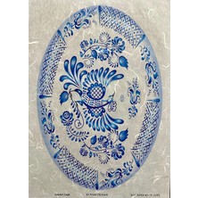 Lineart Pirinç Dekopaj Kağıdı BLEU65