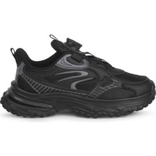 Buckhead 3053 Akıllı Bağcıklı Flex Foam Taban Unisex Çocuk Ayk. Siyah