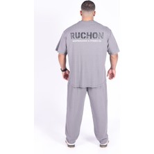 Team Ruchon Usa Erkek Büyük Beden Spor Takım - Fitness & Antrenman - Rahat Oversize Kalıp