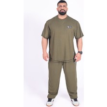 Team Ruchon Usa Erkek Büyük Beden Spor Takım - Fitness & Antrenman - Rahat Oversize Kalıp