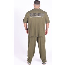 Team Ruchon Usa Erkek Büyük Beden Spor Takım - Fitness & Antrenman - Rahat Oversize Kalıp