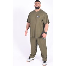 Team Ruchon Usa Erkek Büyük Beden Spor Takım - Fitness & Antrenman - Rahat Oversize Kalıp