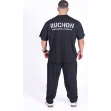 Team Ruchon Usa Erkek Büyük Beden Spor Takım - Fitness & Antrenman - Rahat Oversize Kalıp