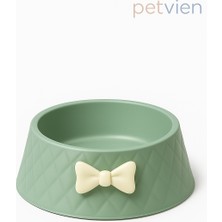 Kedi & Köpek Mama ve Su Kabı - Papyonlu - Kedi Mama Kabı - Köpek Mama Kabı - 16 cm