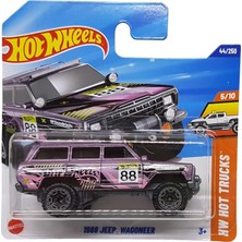 Wheels - 1988 Jeep Wagoneer - Hw Hot Trucks 5/10 - HYW95 - Short Card - Bfgoodrich - Lila Metalik - Mattel 2025-1:64