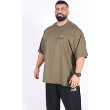 Bigsize - Tshirt Bodybuilding Co. Erkek Geniş Kalıp Sporcu Tişört - Fitness & Spor Giyim - Rahat Pamuklu Kumaş