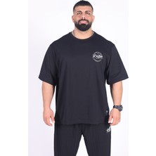 Bigsize - Tshirt Bodybuilding Co. Erkek Geniş Kalıp Sporcu Tişört - Fitness & Spor Giyim - Rahat Pamuklu Kumaş