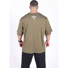 Bigsize - R.r. Quality 2805 Erkek Geniş Kalıp Sporcu Tişört - Fitness & Spor Giyim - Rahat Pamuklu Kumaş