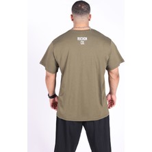 Oversize - Your Tshirt Piece Erkek Rahat Kalıp Sporcu Tişört - Fitness & Spor Giyim - %100  Pamuklu Kumaş