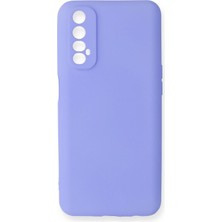 Newface Realme 7 Kılıf First Silikon - Lila Svlrs