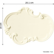 Soyut Figürlü Kalp Temalı Dekoratif Set – 4 Parça – Beyaz