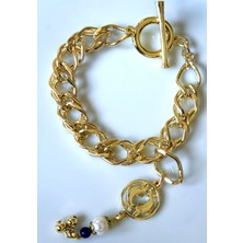 Thinblack Aksesuar Bileklik Balık Burcu Altın Rengi Bileklik